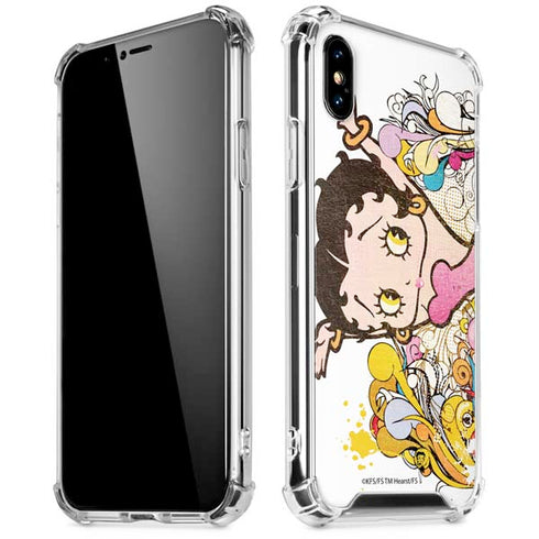 Betty Boop Hands Up iPhone XS Max Clear Case